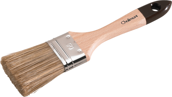 Pinceau ou Brosse plate pour le traitement du bois.