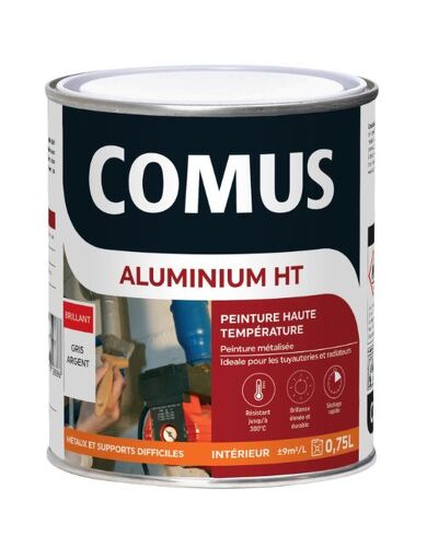 Peinture métallisée  haute temperature  Aluminium HT - Comus